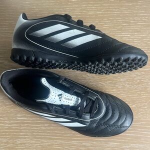 Adidas Black and White kids indoor Soccer Shoes